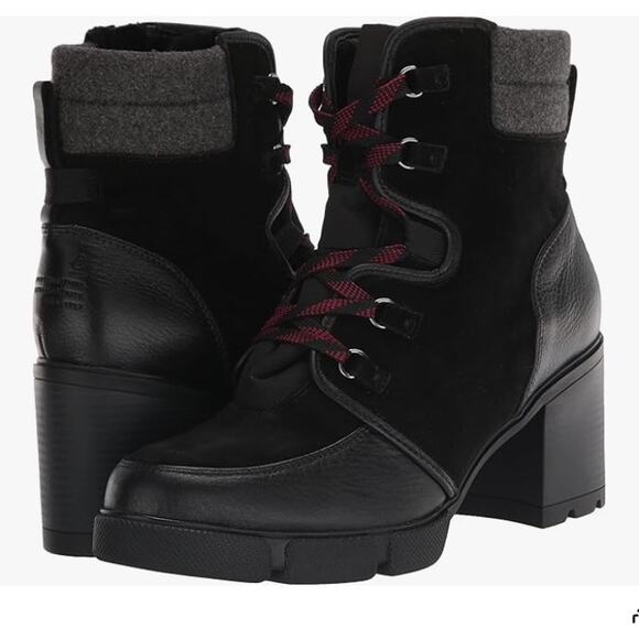 NEW Naturalizer Myla Ankle Boots in black leather leather size 9 - Picture 2 of 8